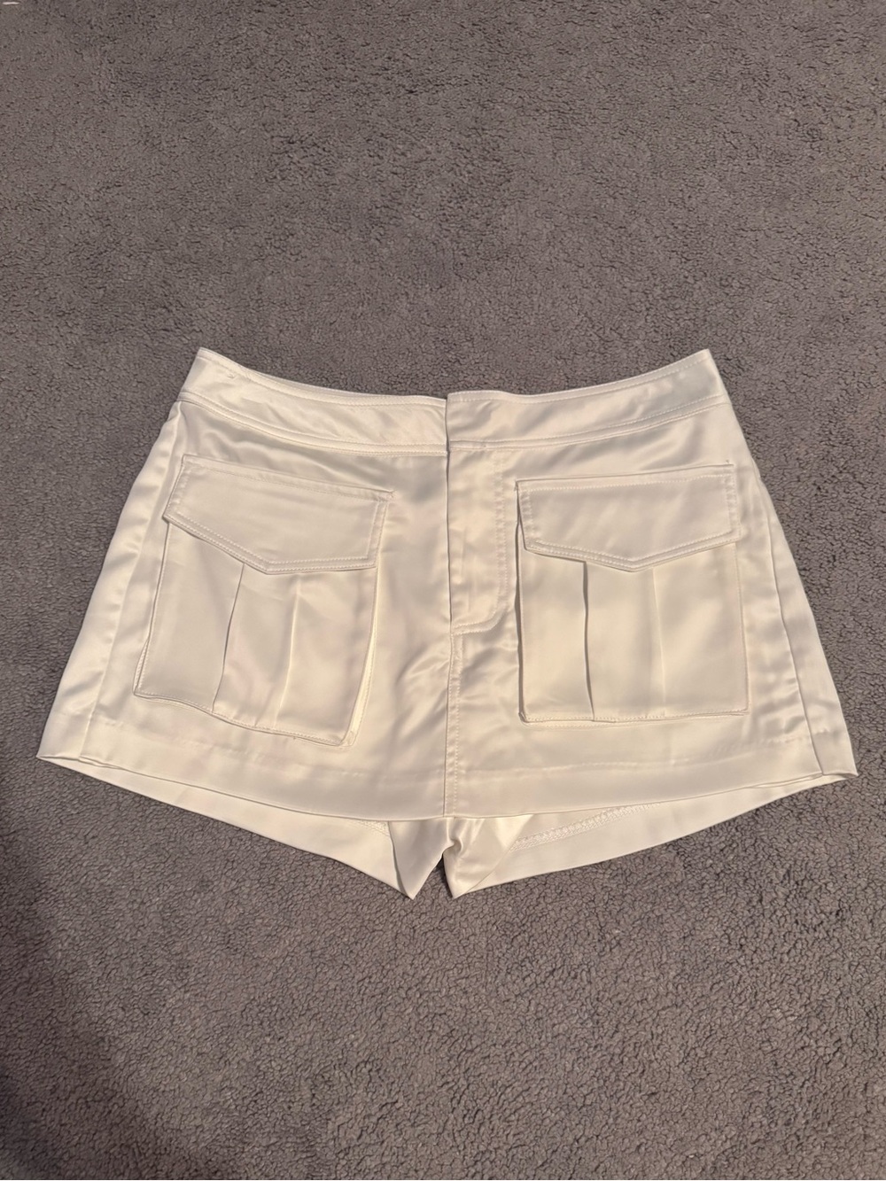 White Silk Skort